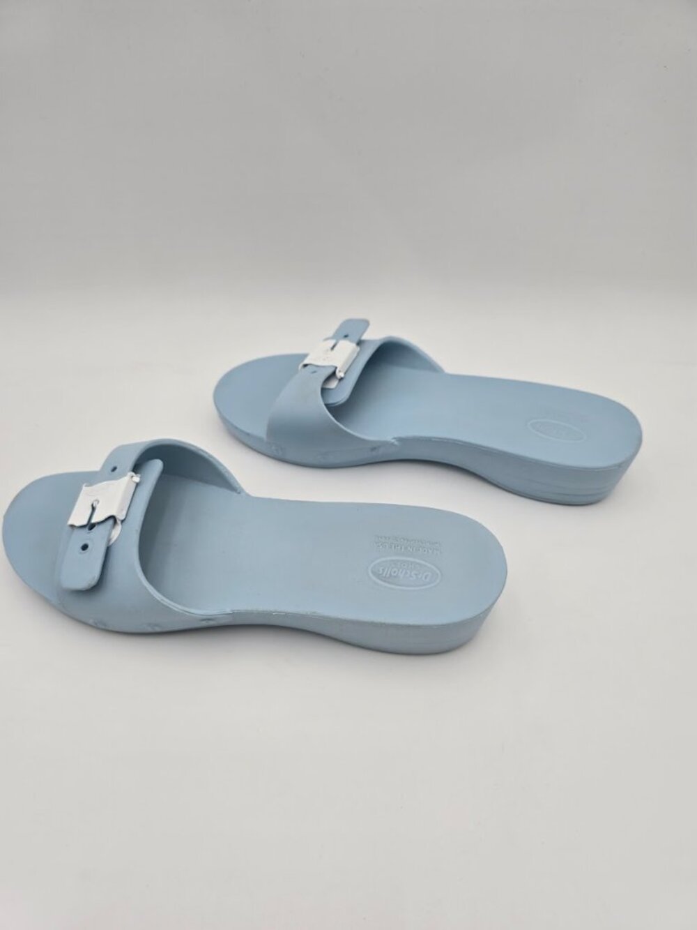 Dr. Scholl's Women's So Original Slide Sandals in light blue size 7